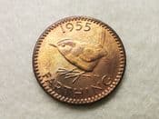 Elizabeth II, Farthing 1955, AUNC, CS9164