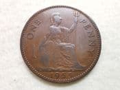 Elizabeth II, One Penny 1953 (Scarcer Year), F, CS10331