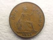 Elizabeth II, One Penny 1953 (Scarcer Year), F, CS12778