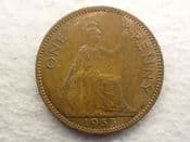 Elizabeth II, One Penny 1953 (Scarcer Year), VF, CS12750