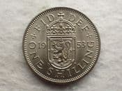 Elizabeth II, One Shilling 1953 (Scottish), EF, CS12510