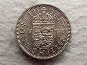 Elizabeth II, One Shilling 1959 (English), EF, CS13244