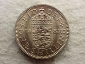 Elizabeth II, One Shilling 1963 (English), EF, CS13118