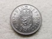 Elizabeth II, One Shilling 1963 (Scottish), EF, CS11963
