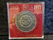 Falkland Islands, 50 Pence 1977 (QEII Silver Jubilee), in Tatty Case, OS643