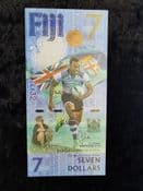Fiji, 7 Dollars 2017 (Fijian Rugby 7s Team), UNC, BKN1338