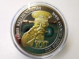 First World War, Lord Kitchener, Silver & Gold Plated Medal, No COA, OS294