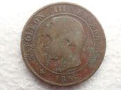 France, 10 Centimes 1856 K, Fair, CS13036
