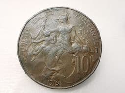 France, 10 Centimes 1912, AVF, CS984
