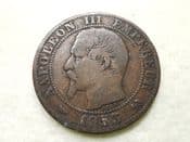 France, 5 Centimes 1853 B, AF, CS8895