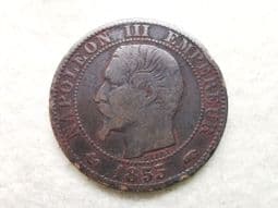 France, 5 Centimes 1855 A, AF, CS11682