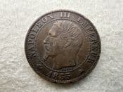 France, 5 Centimes 1855 BB, VF, CS11547