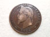 France, 5 Centimes 1862 A, CS10272