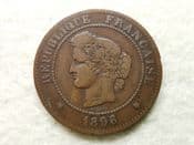 France, 5 Centimes 1896 A, F, CS10549