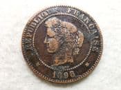 France, 5 Centimes 1898 A, Dirty F, CS11934