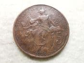 France, 5 Centimes 1904, F, CS11894