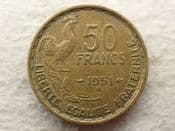 France, 50 Francs 1951 B, AVF, CS13562