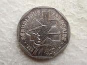 France, Two Francs 1993 (Jean Moulin), VF, CS14527