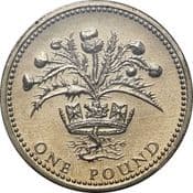 GB, £1, 1984 (Scottish Thistle), Circulated, Choose Quantity