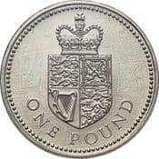 GB, £1, 1988 (Crowned Royal Shield), Circulated, Choose Quantity