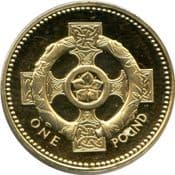 GB, £1, 2001 (Celtic Cross), Circulated, Choose Quantity