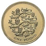 GB, £1, 2002 (English Lions), Circulated, Choose Quantity