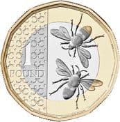GB, £1, 2023 (Bees), Circulated, Choose Quantity