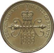 GB, £2 1989, Bill of Rights, Circulated, Choose Quantity