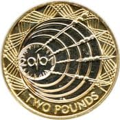 GB, £2 2001, Marconi Wireless, Circulated, Choose Quantity