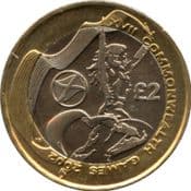 GB, £2 2002, Commonwealth Games (Scotland), Circulated, Choose Quantity