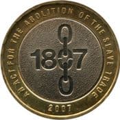 GB, £2 2007, Abolition of Slavery, Circulated, Choose Quantity