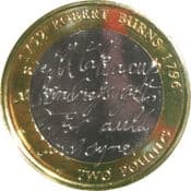 GB, £2 2009, Robert Burns, Circulated, Choose Quantity