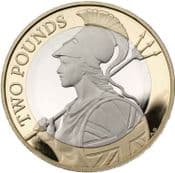GB, £2 2015, Britannia, Circulated,  Choose Quantity
