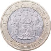 GB, £2 2015, Magna Carta, Circulated, Choose Quantity