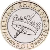 GB, £2 2016, Shakespeare Histories, Circulated, Choose Quantity