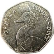 GB, 50p 2016, Jemima Puddle Duck, Circulated, Choose Quantity