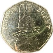 GB, 50p 2018, Flopsy Bunny, Circulated, Choose Quantity