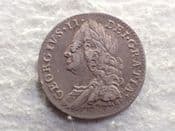 George II, Silver (.925), Sixpence 1758, VF, CS13555