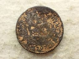George III, 1/3rd Guinea 1797 (Contemporary Forgery), Poor, CS13968