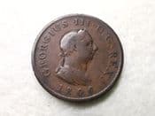 George III, Farthing 1806, F Graffiti, CS7795