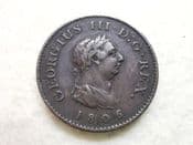 George III, Farthing 1806, VF, CS10440