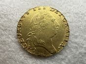 George III, Gold (.916), One Guinea 1793, F/AVF Ex Mount, CS11470