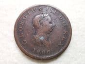 George III, Halfpenny 1806, Fair, CS10427