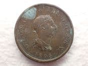 George III, Halfpenny 1806, Fair, CS12480