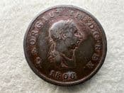 George III, Halfpenny 1806, Pitted AF, CS11652