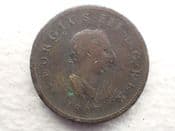 George III, Halfpenny 1807, Fair Gouges, CS12757