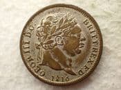 George III, One Shilling 1816 (Contemporary Base Metal Forgery), AF, CS14226