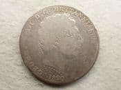 George III, Silver (.925), Crown 1820 LX, Poor, CS13848