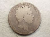 George III, Silver (.925), Crown 1820 LX, Poor, CS13861