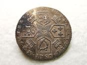 George III, Silver (.925), Sixpence 1787 (No Hearts), GVF, CS9302